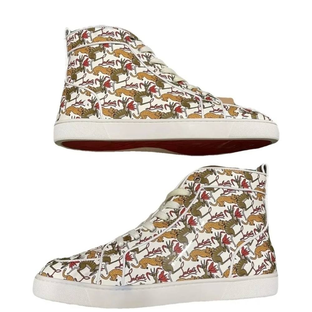 RARE Louboutin Rantus High Top Sneaker EU 44 US Men's Size 11 (EUC)